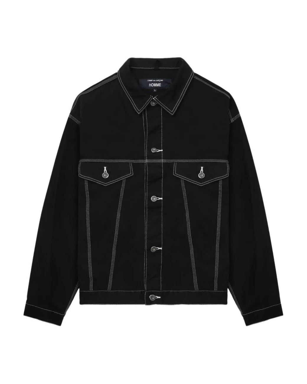 Comme des Garçons Denim Jack in het Black voor heren