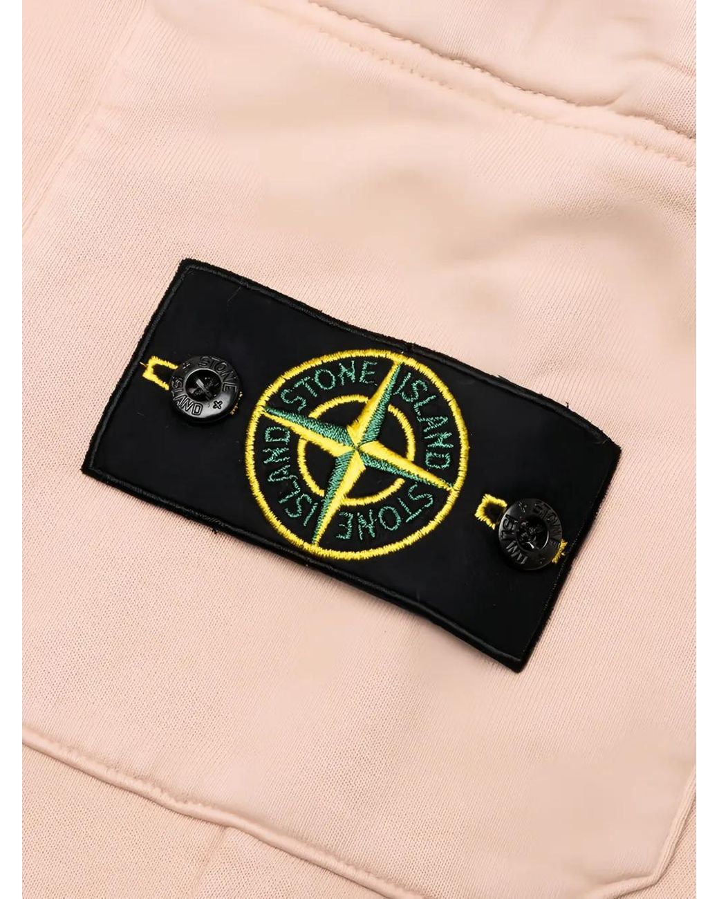 Stone Island Natural Patch-Pocket Cotton Trousers for men