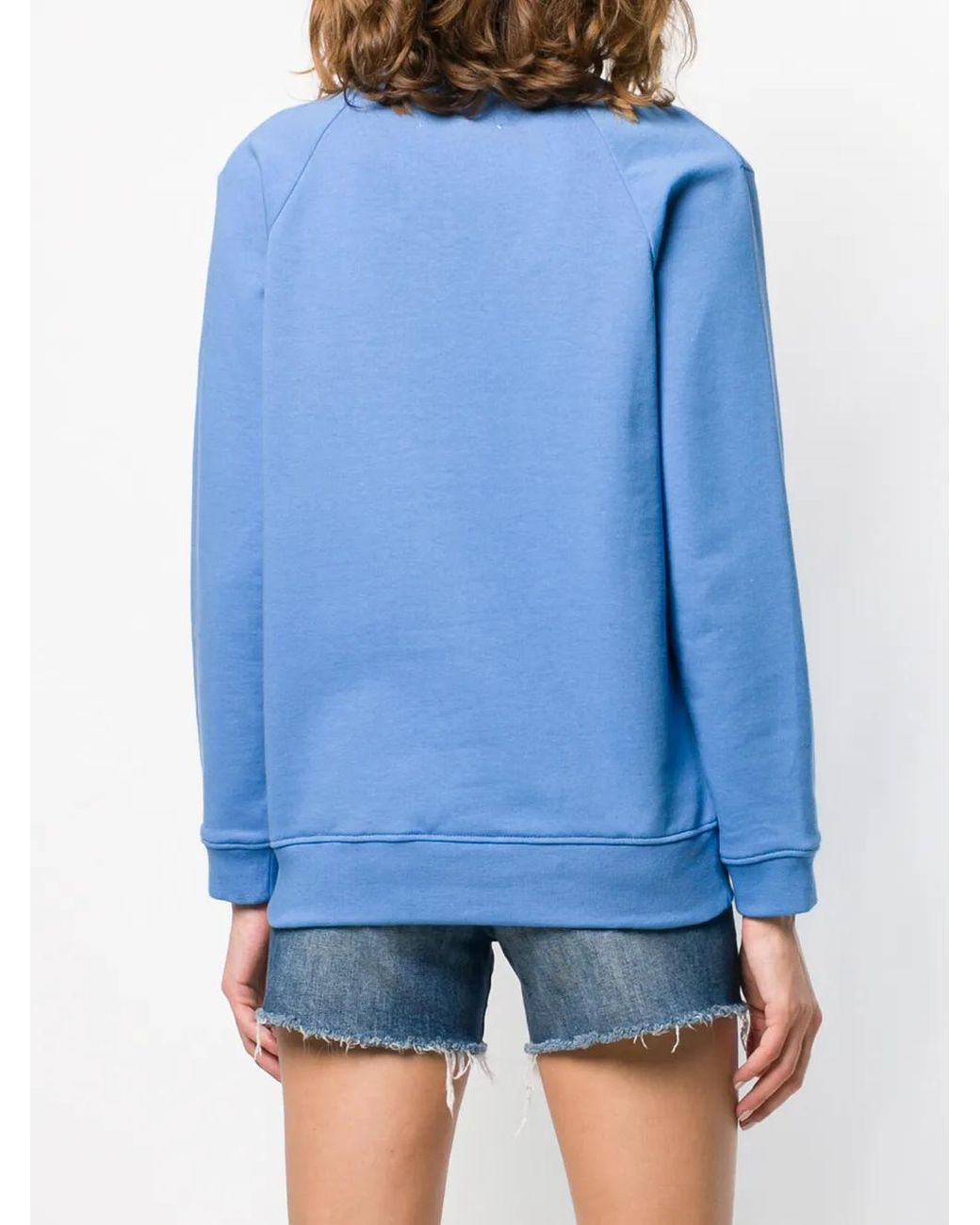 Alberta Ferretti Blue Monday Patch Sweatshirt