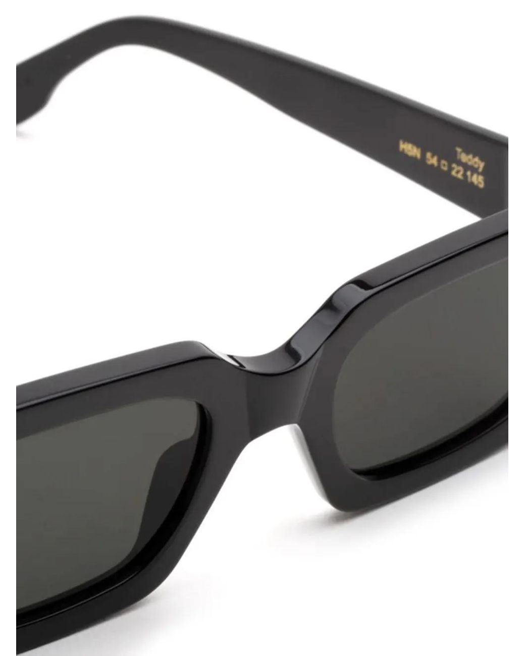 Retrosuperfuture Black Rectangle-Frame Sunglasses