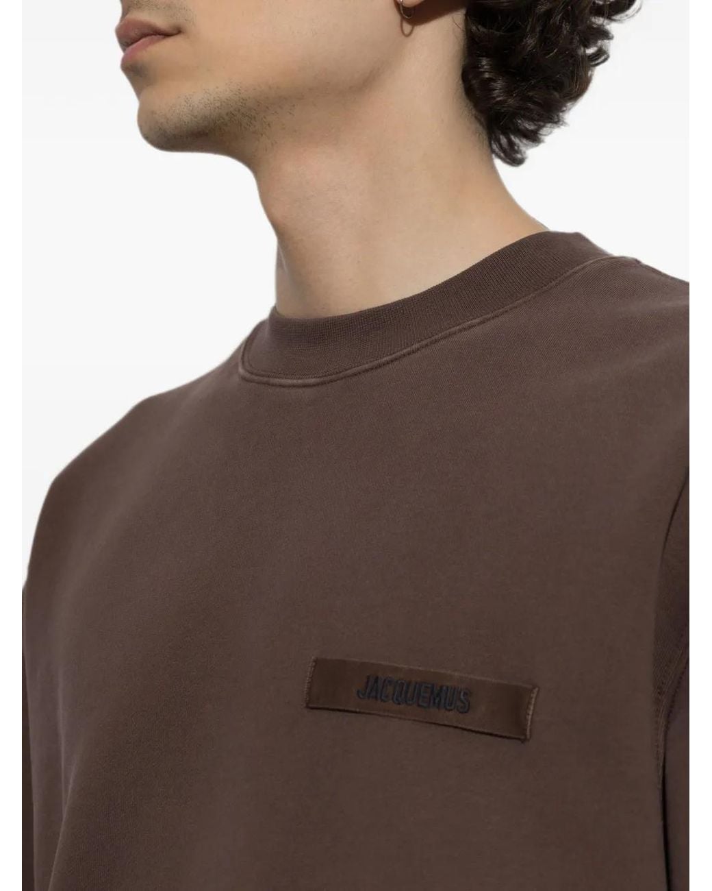 Jacquemus Sweatshirt Mit Logo-Patch in Brown für Herren