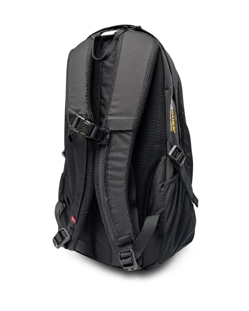 Supreme Black Logo-Patch Backpack for men
