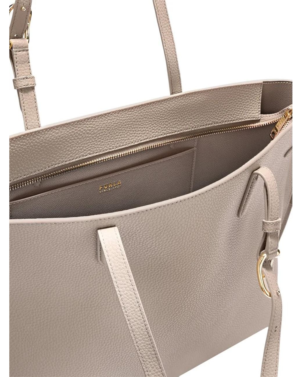 Furla Gray Großer Shopper