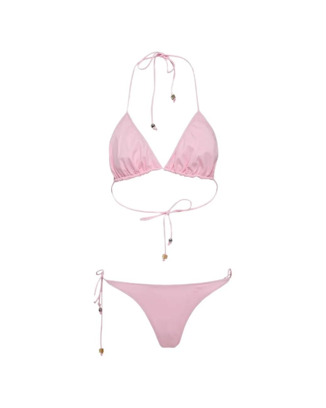 Jacquemus Pink Triangle Bikini Set