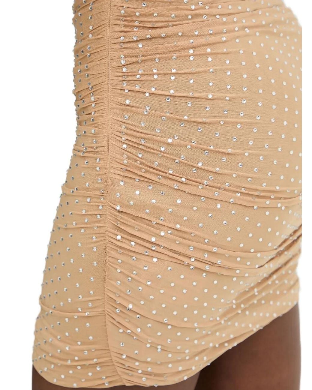 retroféte Natural Tianna Crystal-Embellished Mini Dress