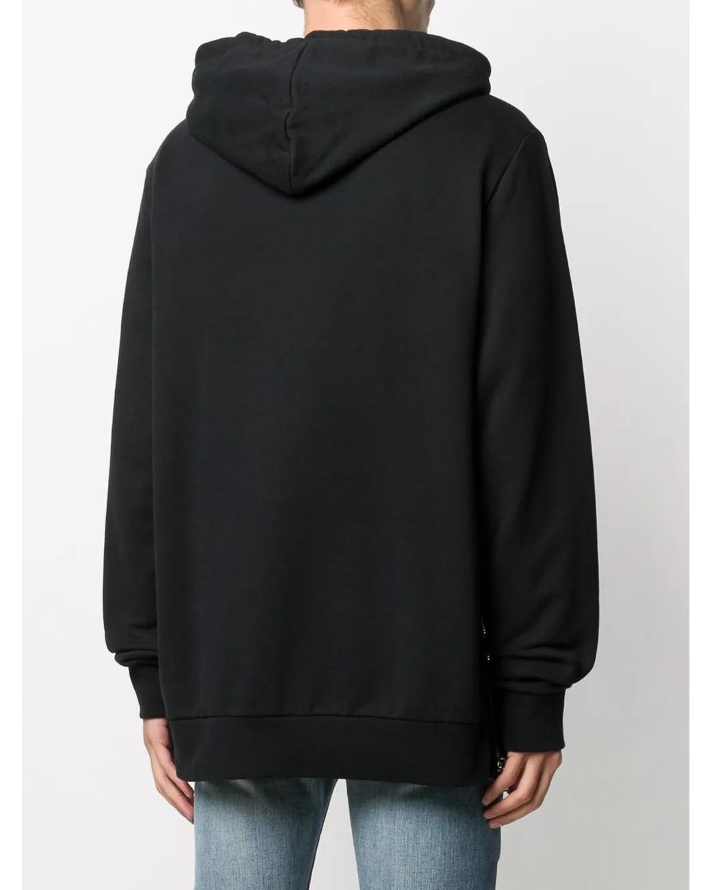 Balmain Gray Sweaters Black for men