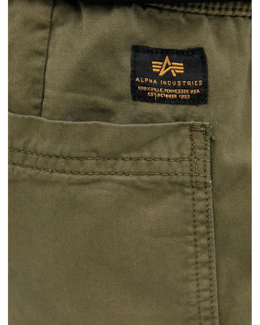 Short À Patch Logo Alpha Industries pour homme en coloris Green