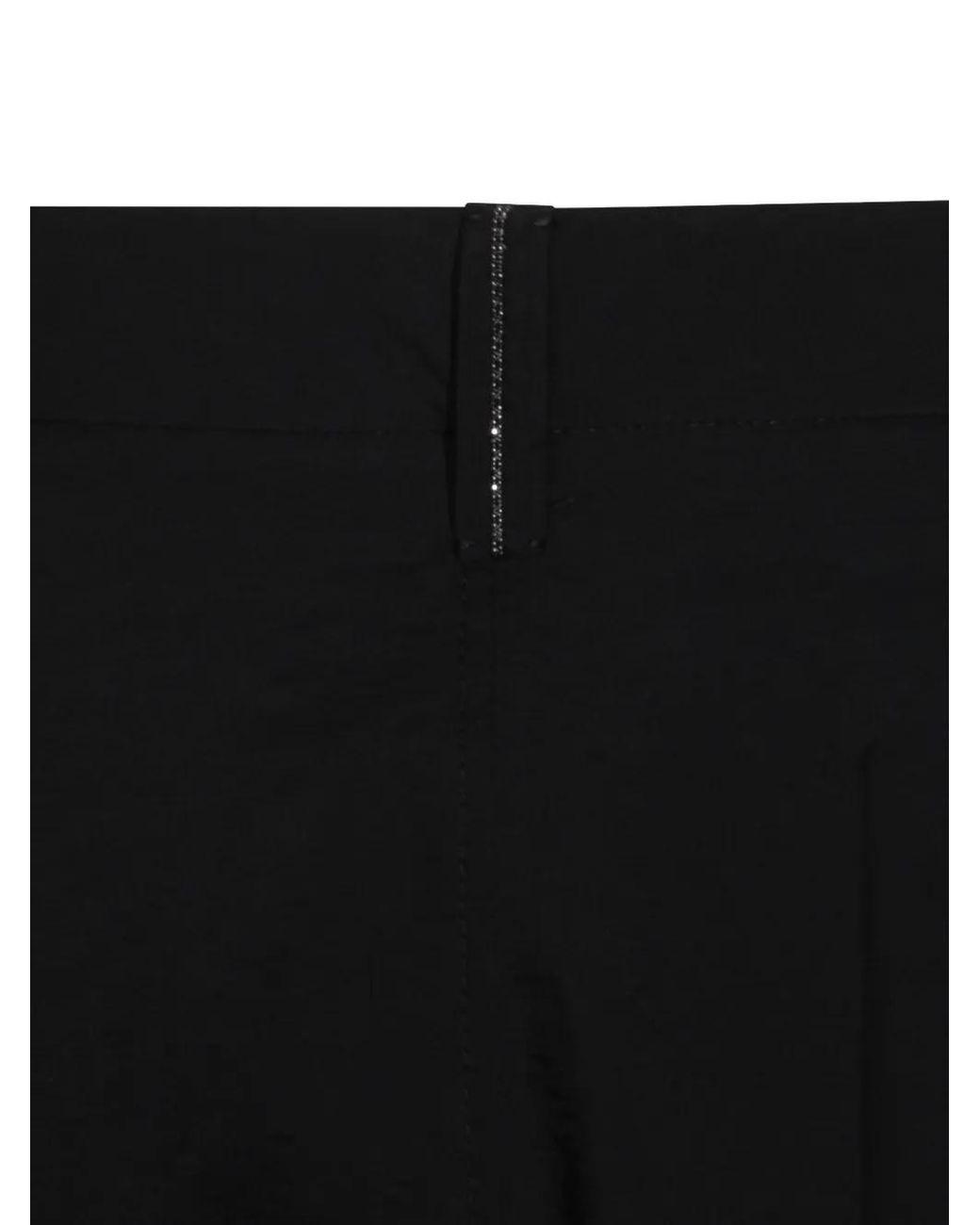 Brunello Cucinelli Black Button Flared Skirt