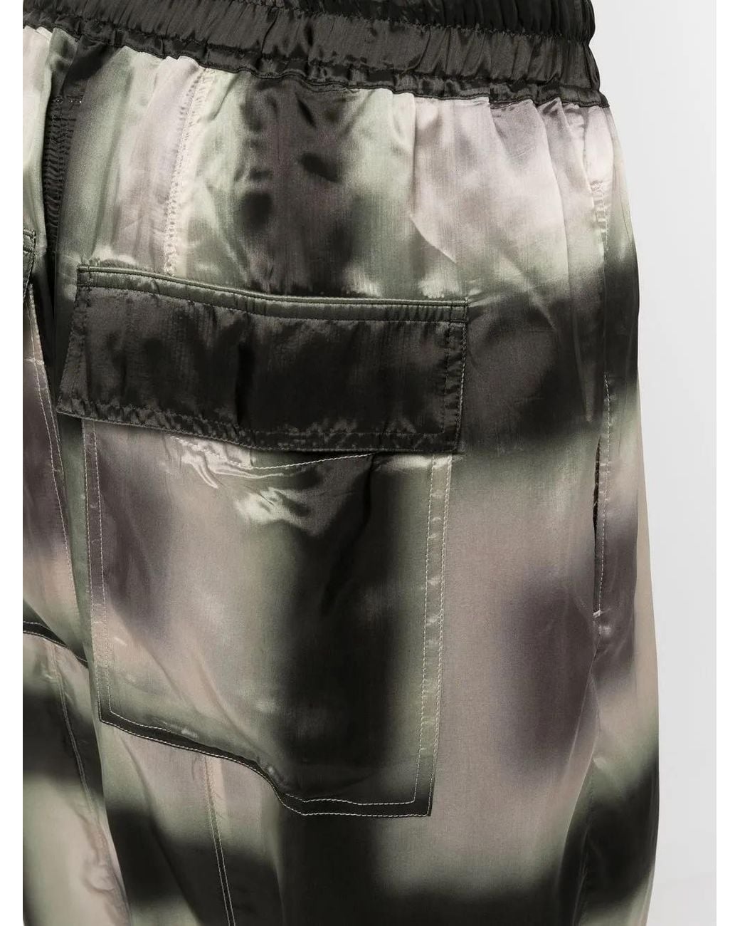 Rick Owens Black Plaid-Print Knee-Length Shorts for men