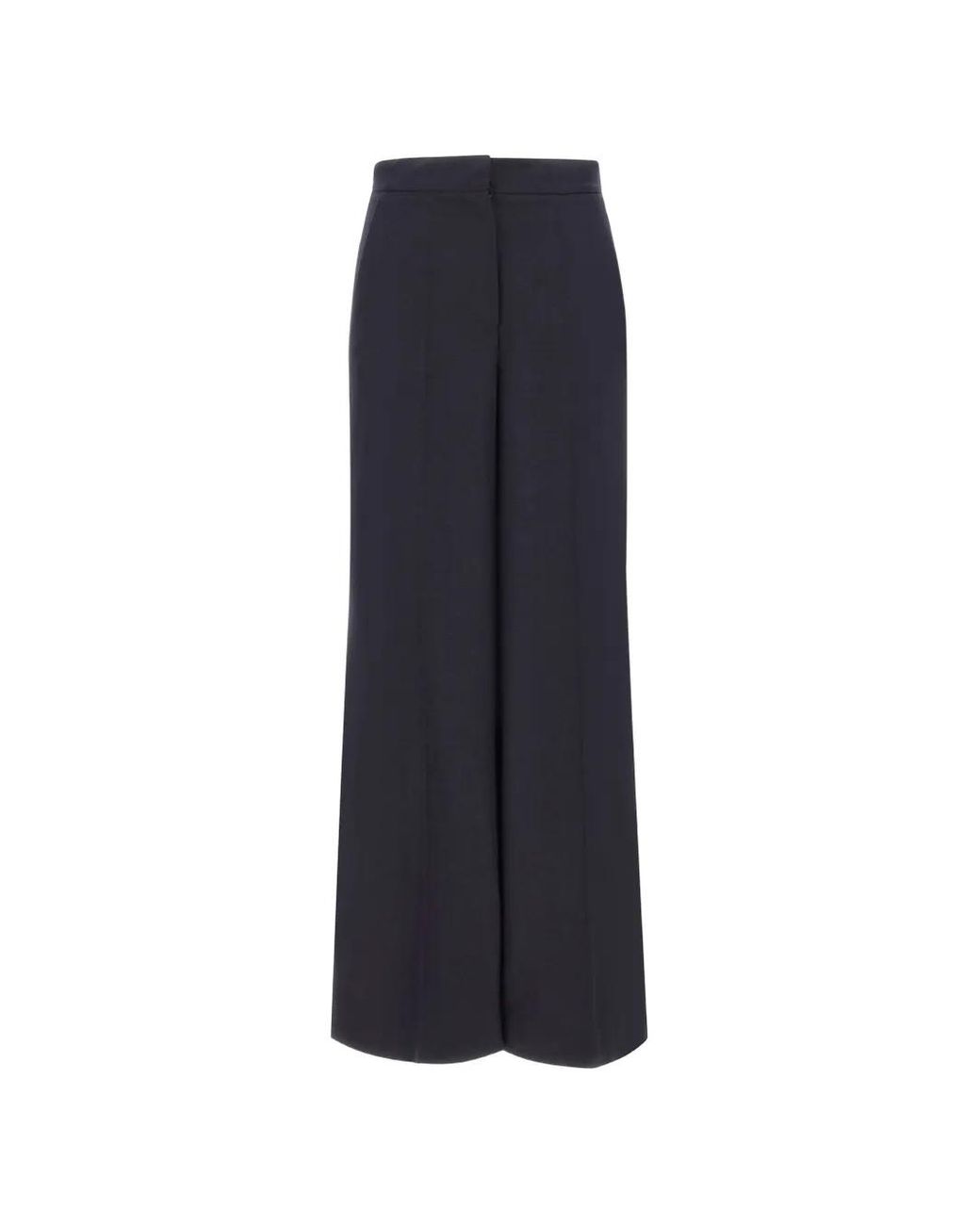 Gran Sasso Blue Pressed-Crease Palazzo Pants