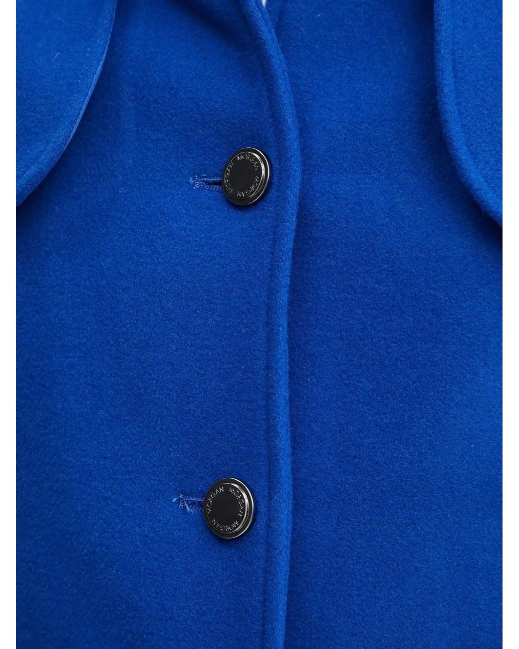 Morgan Blue Button Front Jacket