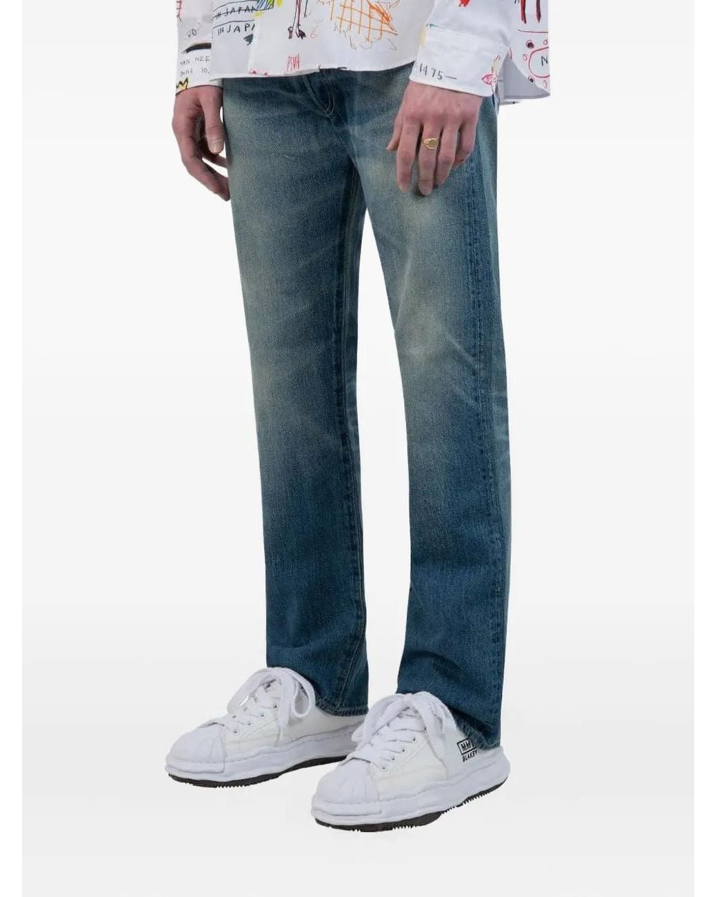 Junya Watanabe Blue Patch-Pockets Jeans for men