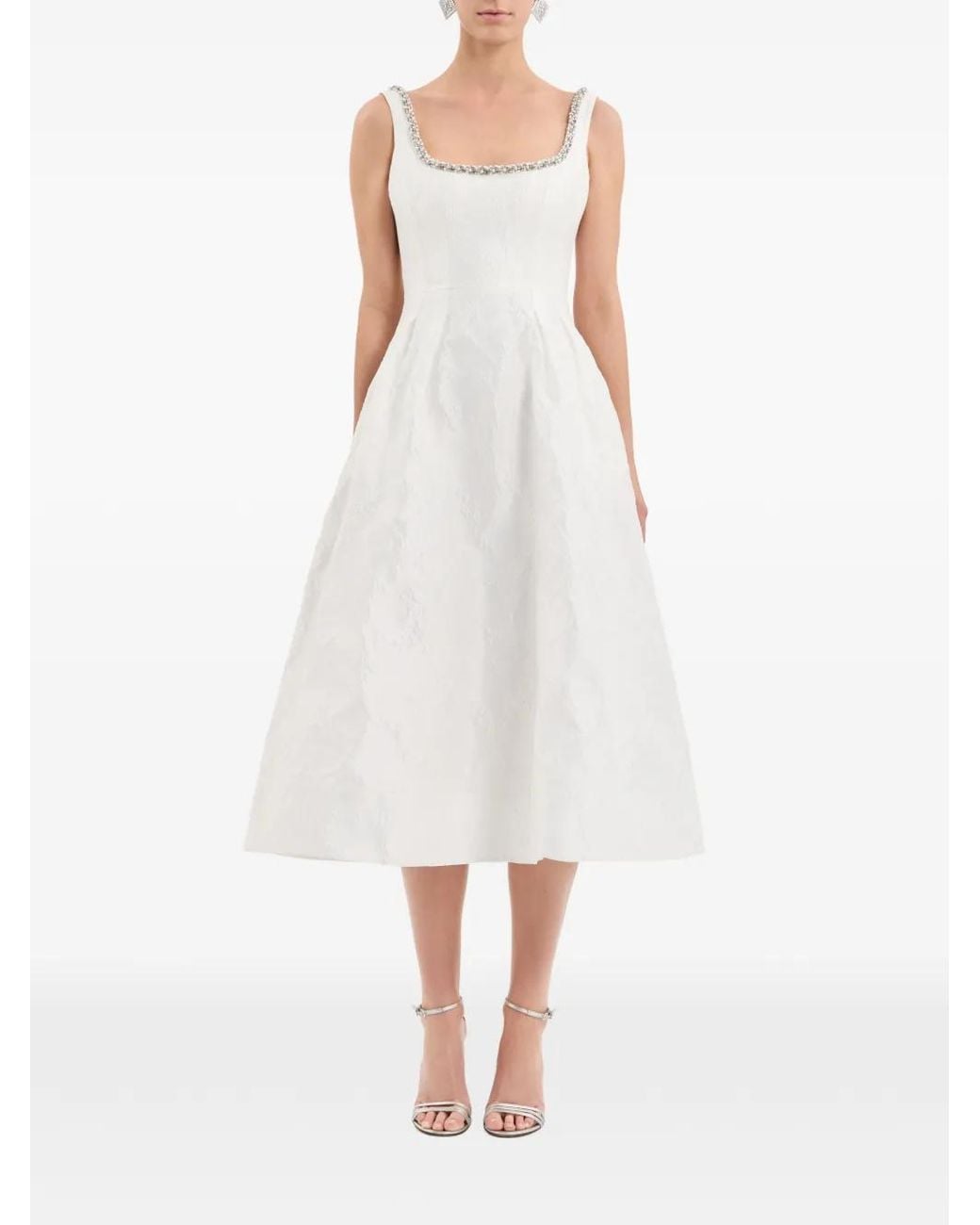 Rebecca Vallance White Revolution Midi Dress