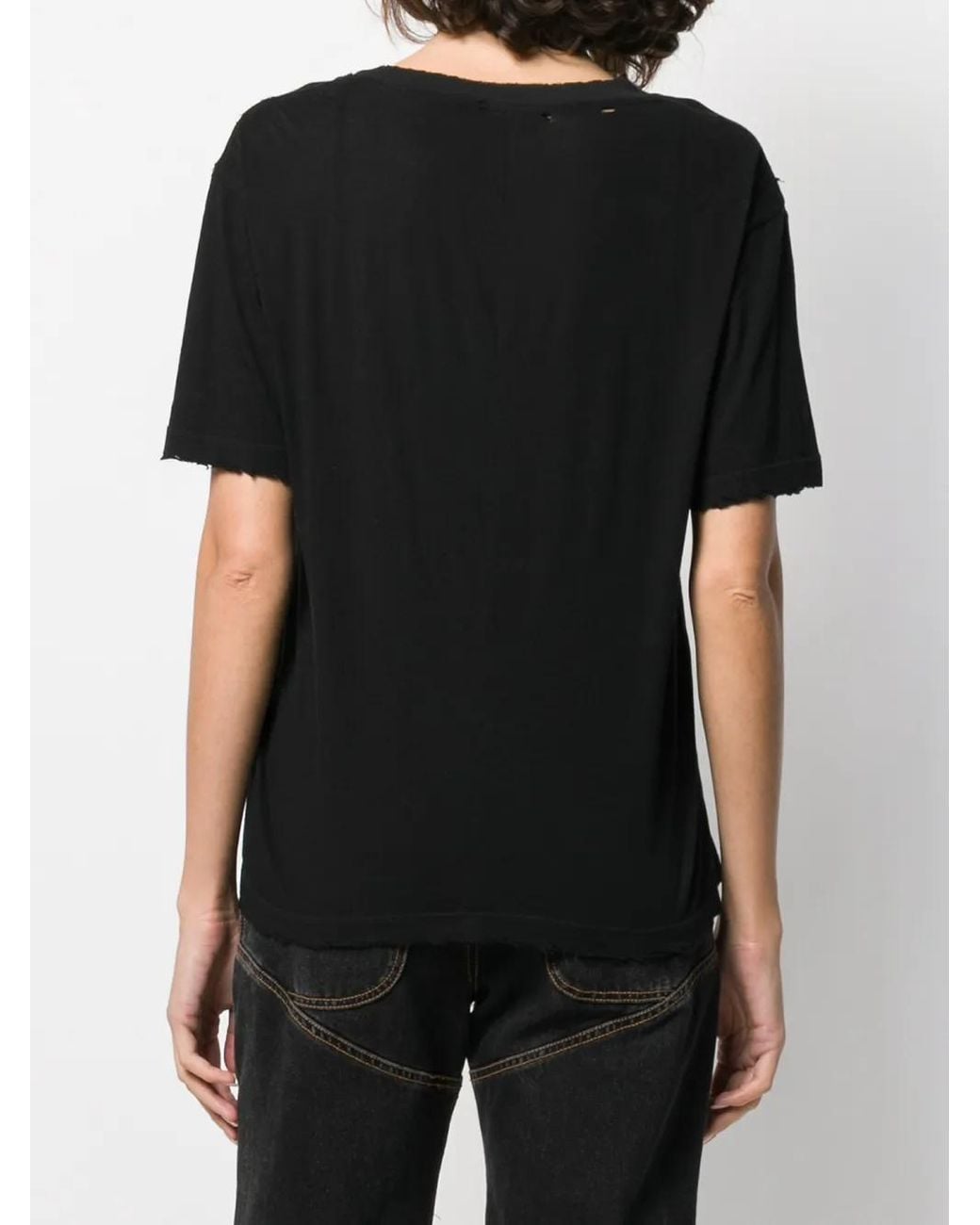 Unravel Project Black Basic Plain T-Shirt