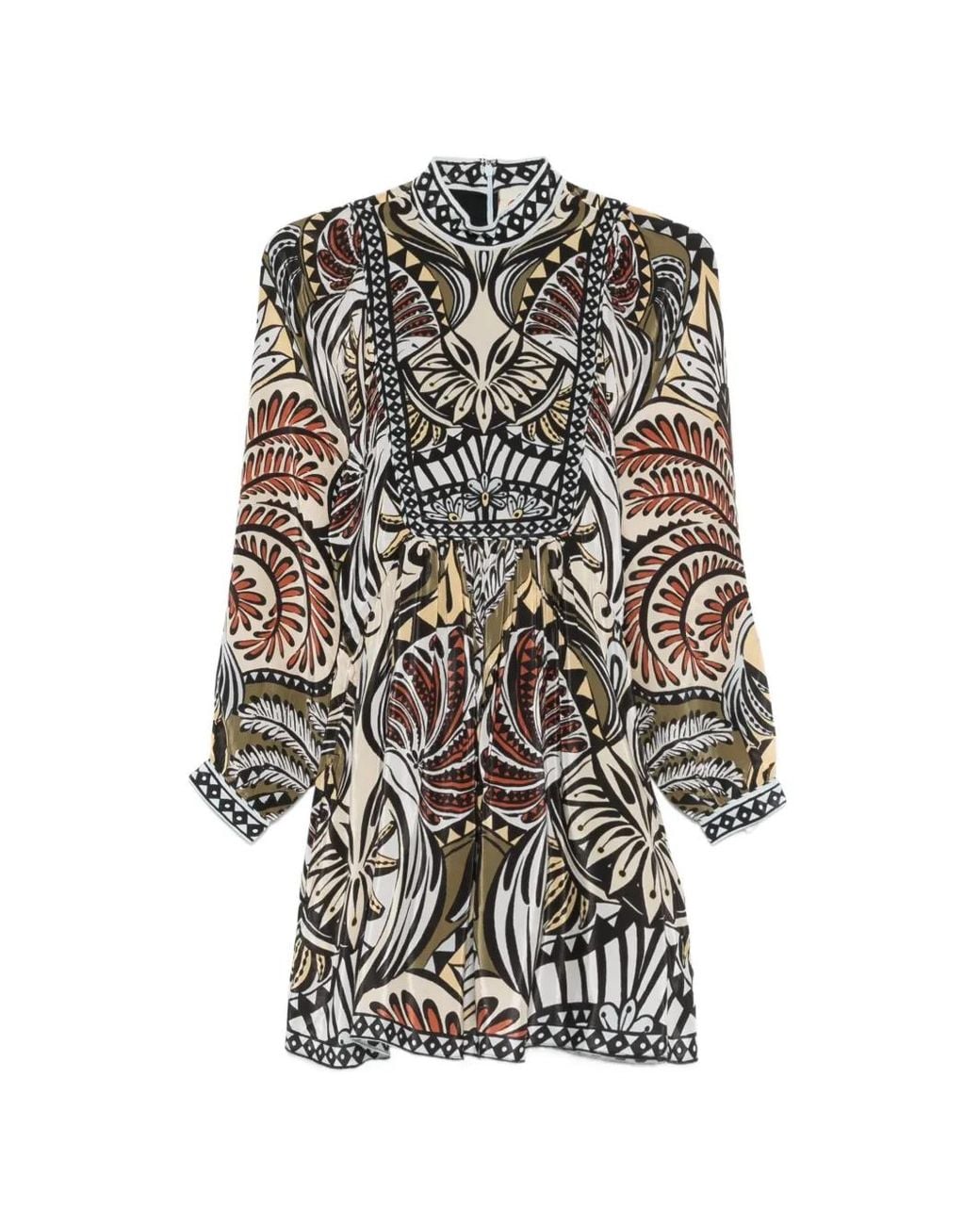 Farm Rio White Balamana Mini Dress