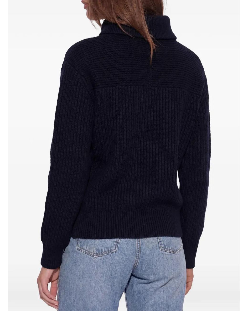 Anine Bing Blue Zip-Up Knitwear