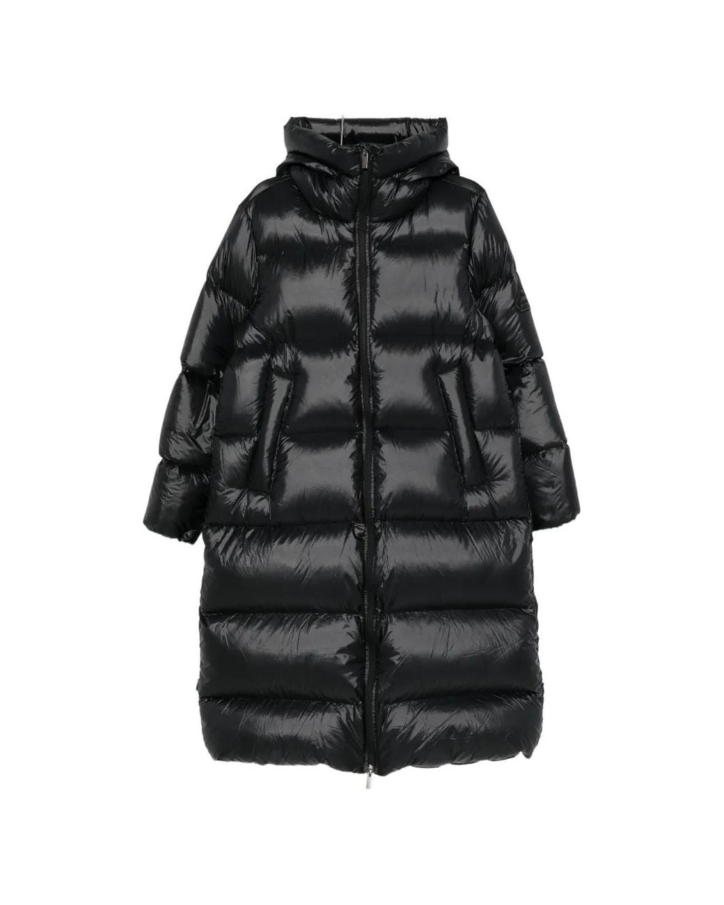 Pyrenex Black Quilted Hooded Coat