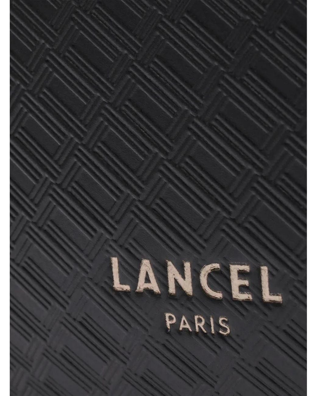 Lancel Black Charlie Logo-Embossed Messenger Bag for men