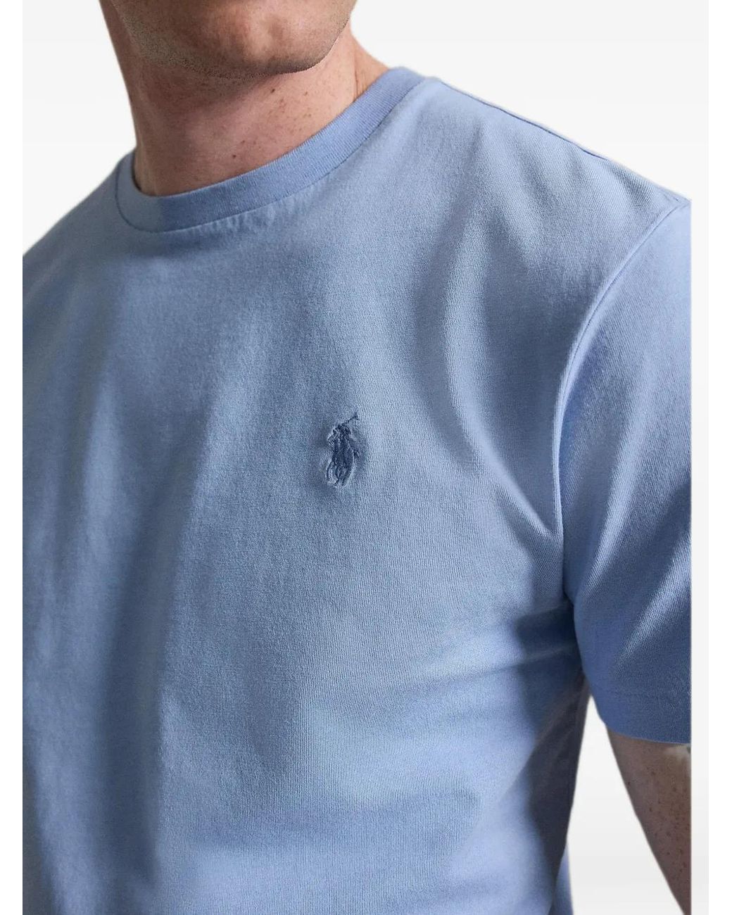 Polo Ralph Lauren Blue Jersey Crewneck T-Shirt for men