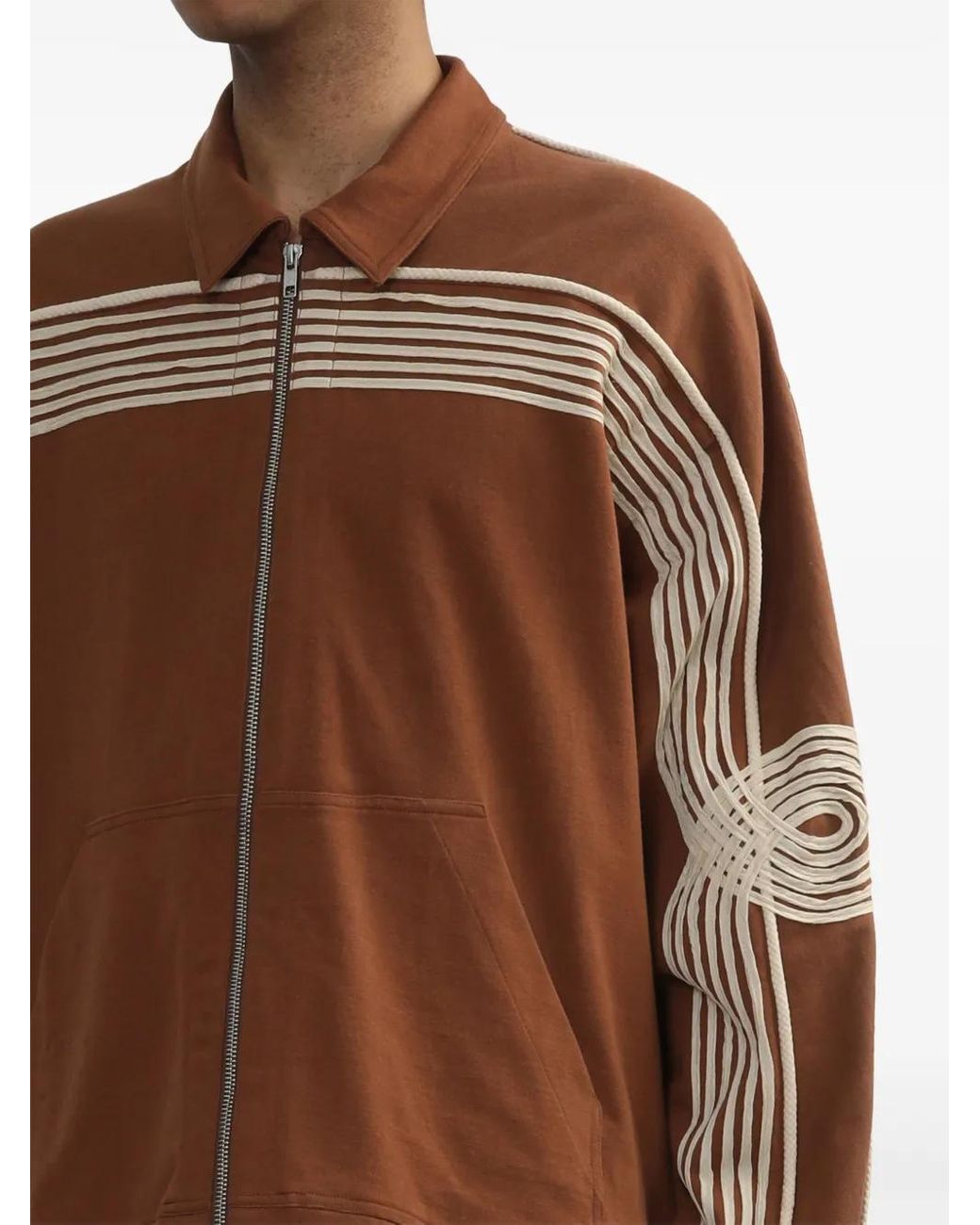 Song For The Mute Brown Root Wood Shirt Jacket for men
