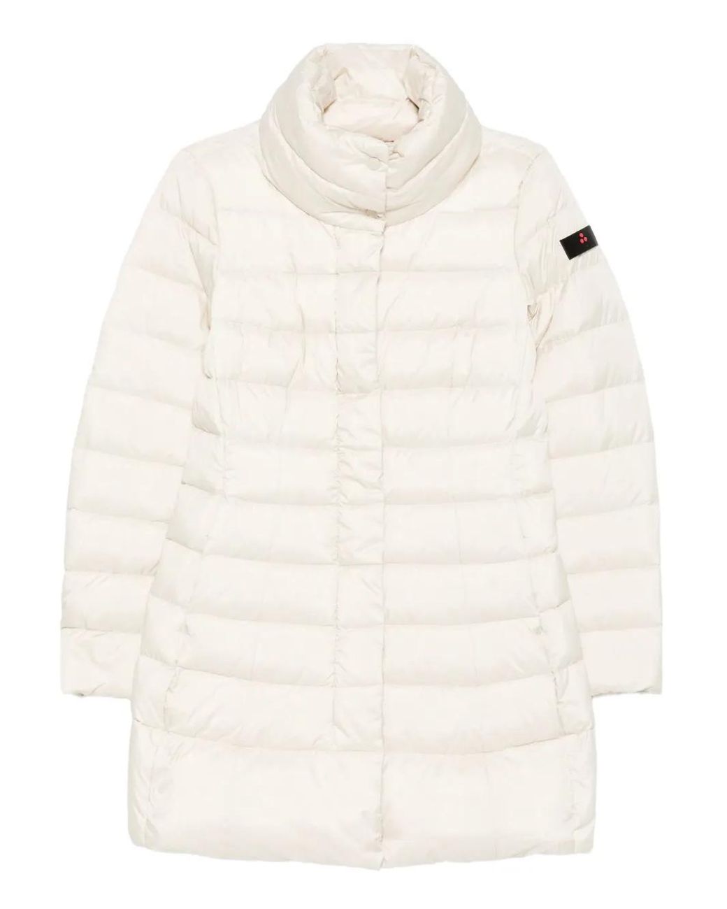 Peuterey White Quilted Minimalist Coat