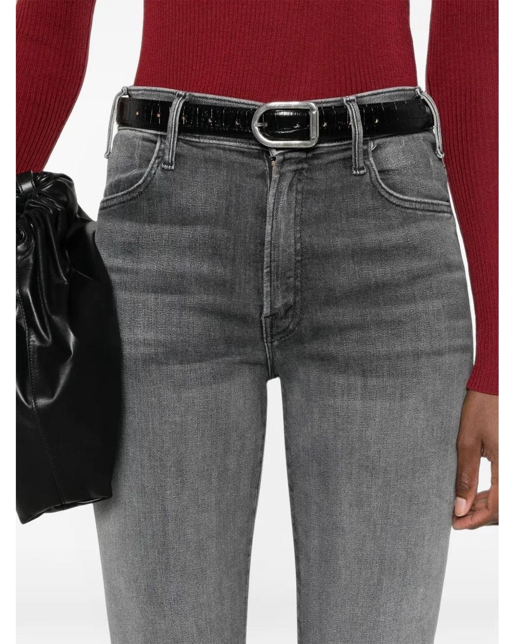 Mother Gray Hustler Jeans