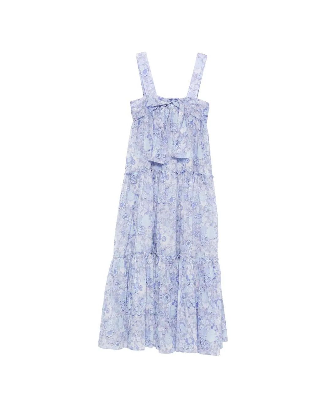 Chloé Blue Tiered Long Dress