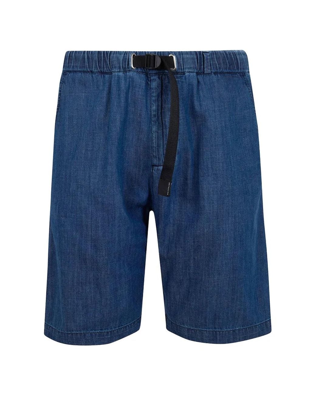 White Sand Blue Pocket Shorts for men