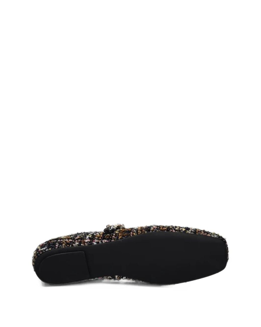 Jeffrey Campbell White Amarissa Embellished Tweed Ballet Flats