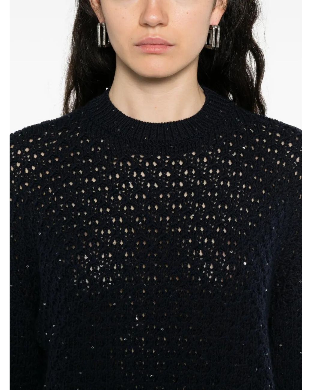 Peserico Black Tricot Sweater
