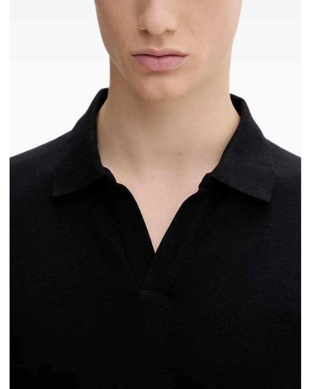 Marc O' Polo Black Polo À Manches Courtes for men
