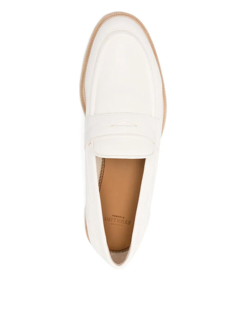 STURLINI FIRENZE Natural Penny-Slot Leather Loafers