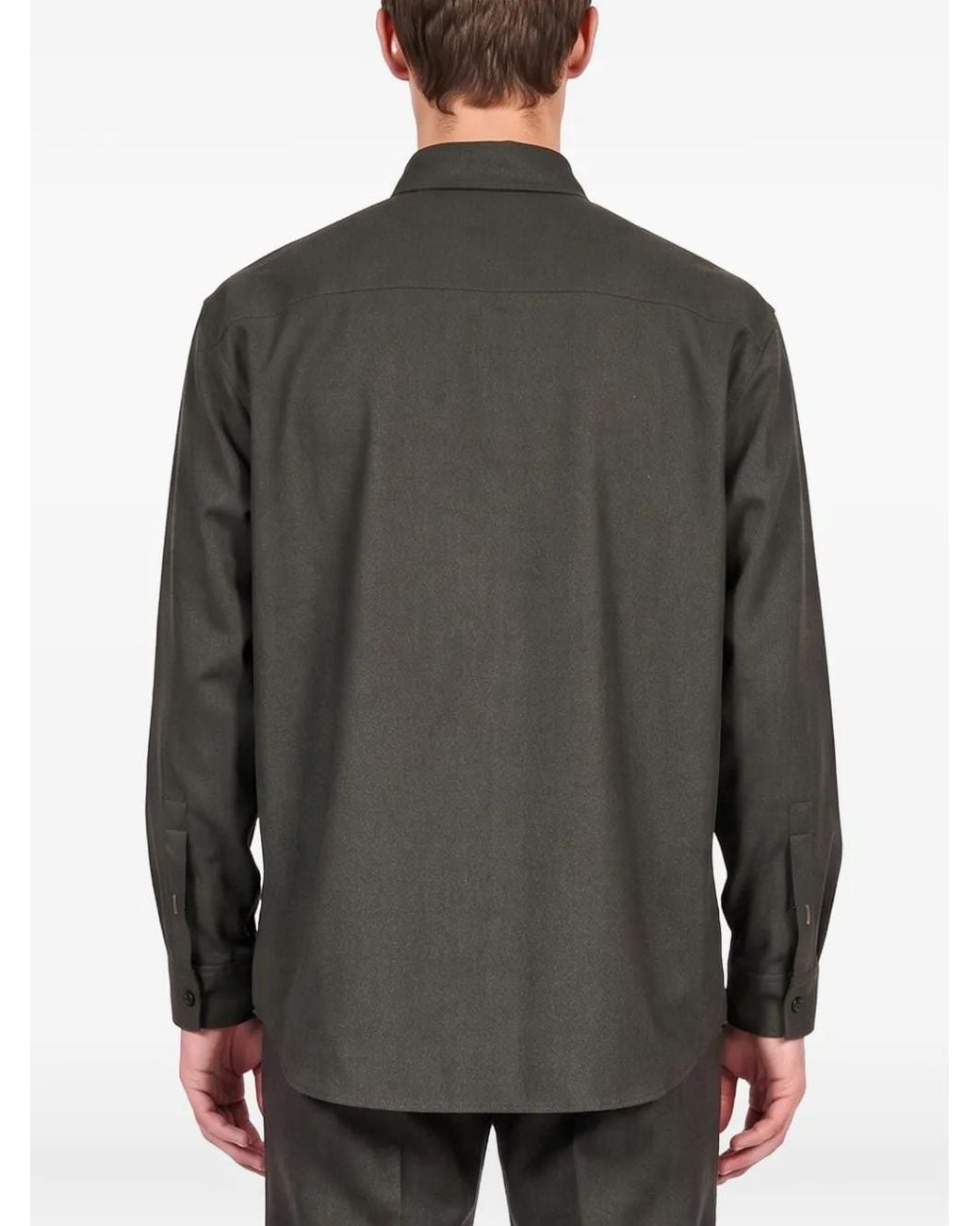 Hevò Gray Arpinova Shirt Jacket for men