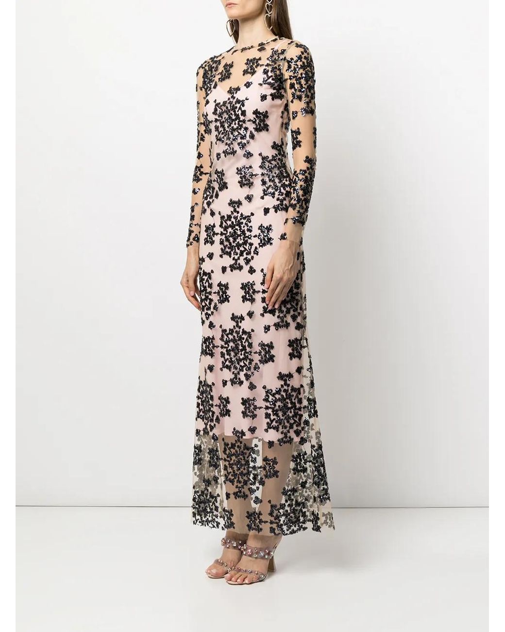 Macgraw White Cavalleri Sequinned Dress