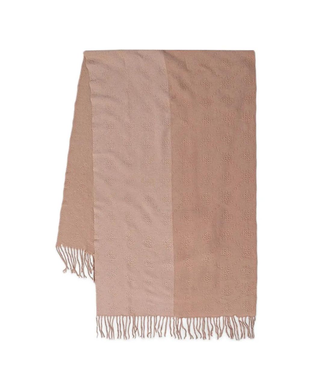 Guess Natural Logo-Jacquard Fringed Scarf