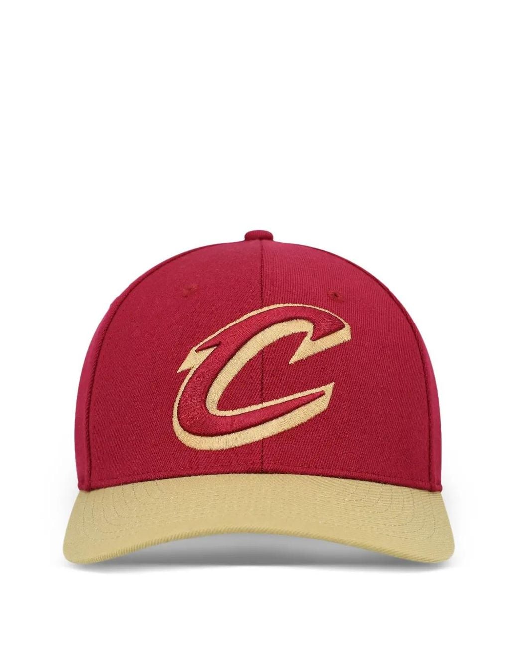 Mitchell & Ness Red Nba Cleveland Cavaliers Team Stretch Snapback Cap for men