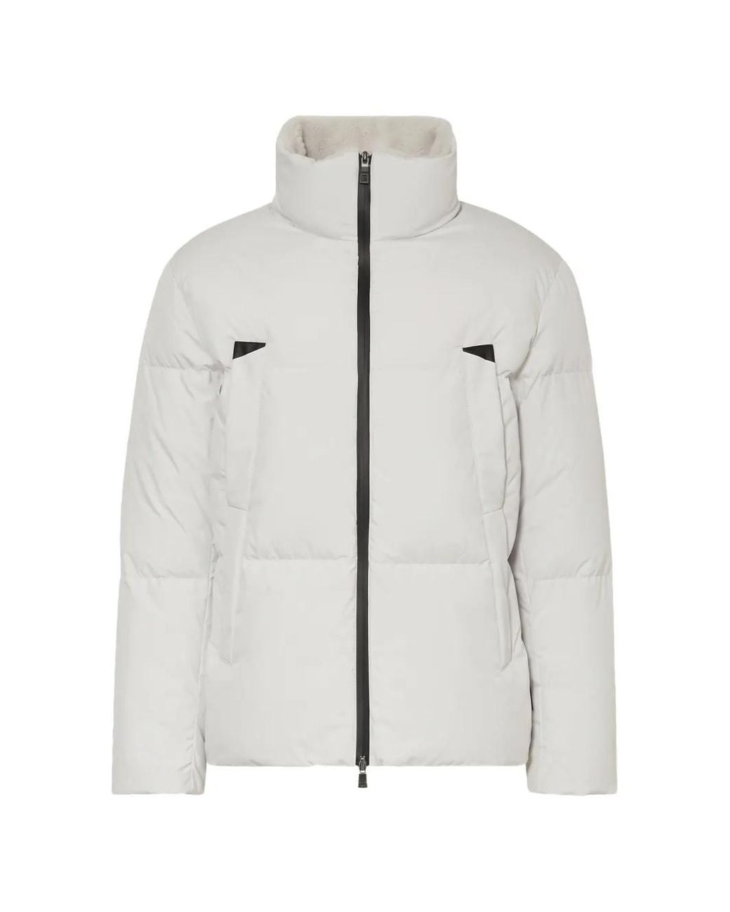 Herno Gray Quilted Jacket for men