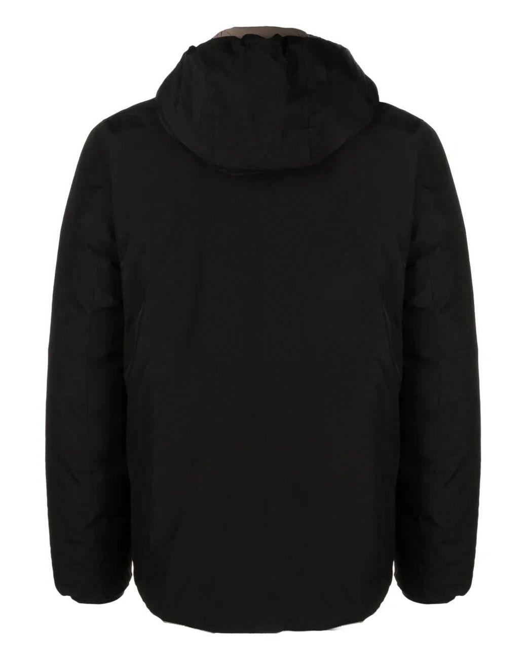 K-Way Black Logo-Print Padded Jacket for men