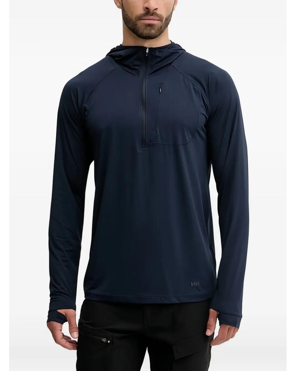 Helly Hansen Blue Shine Solen Half-Zip Hoodie for men