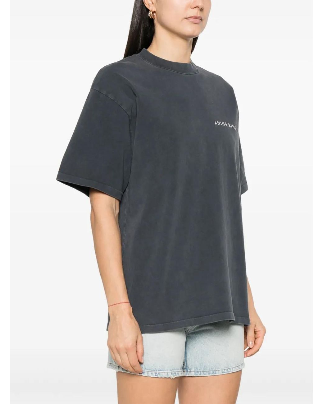 Anine Bing ★ ケント Tシャツ ANINE BING KENT SPIRIT Tシャツ - Washed Black | REVOLVE