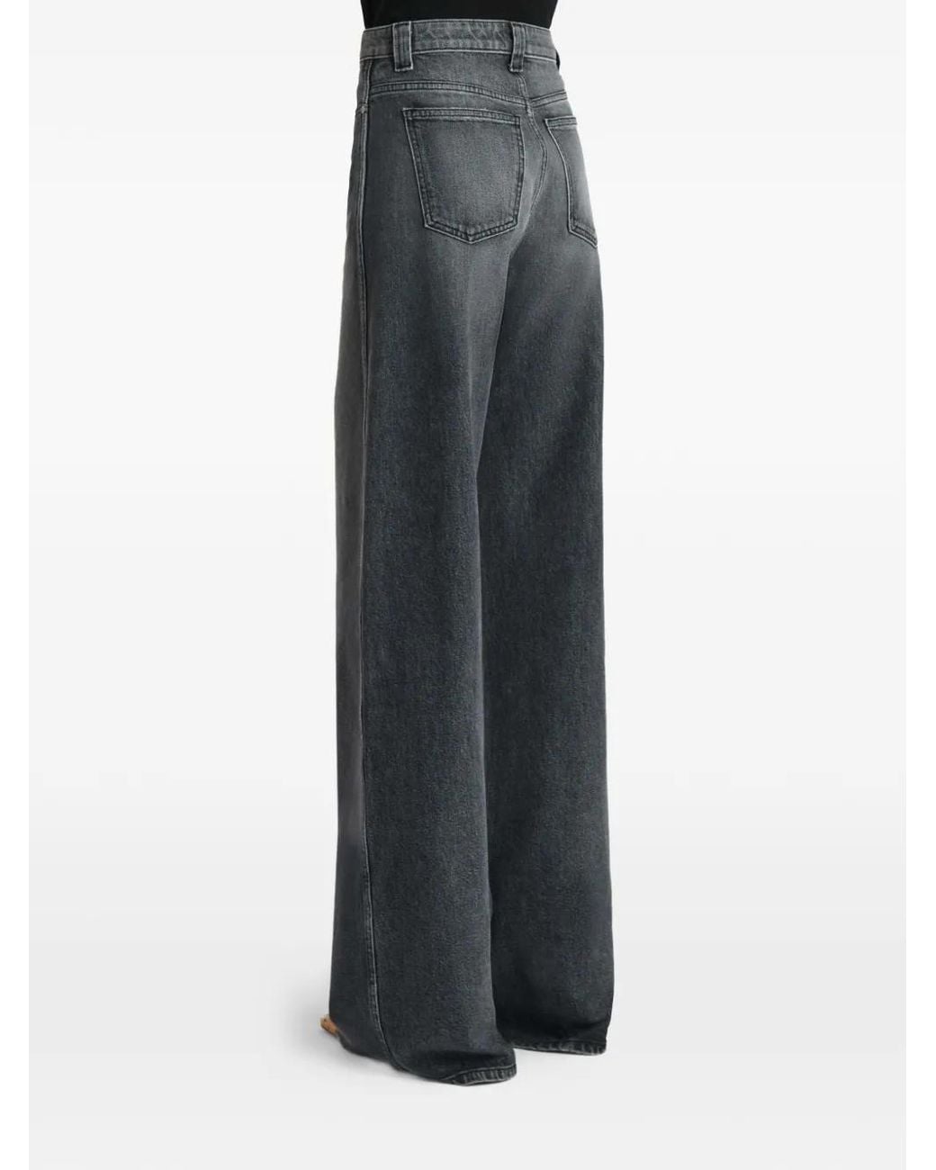 Khaite Gray Dane Stretch Jeans