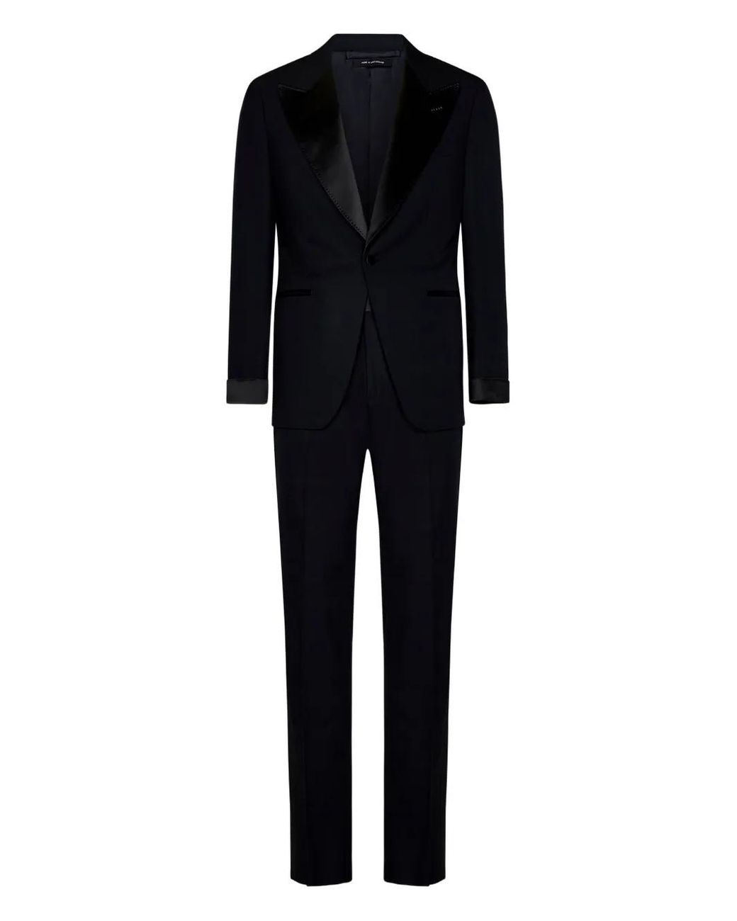 Tom Ford Black Single-Breasted Wool Suit for men