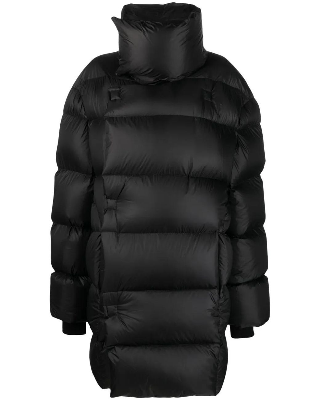 Rick Owens Black Jumbo Poncho Coat