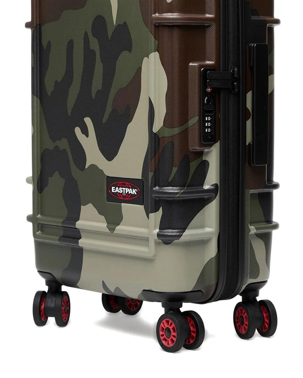 Eastpak Green Resist'R Camouflage Zip Suitcase