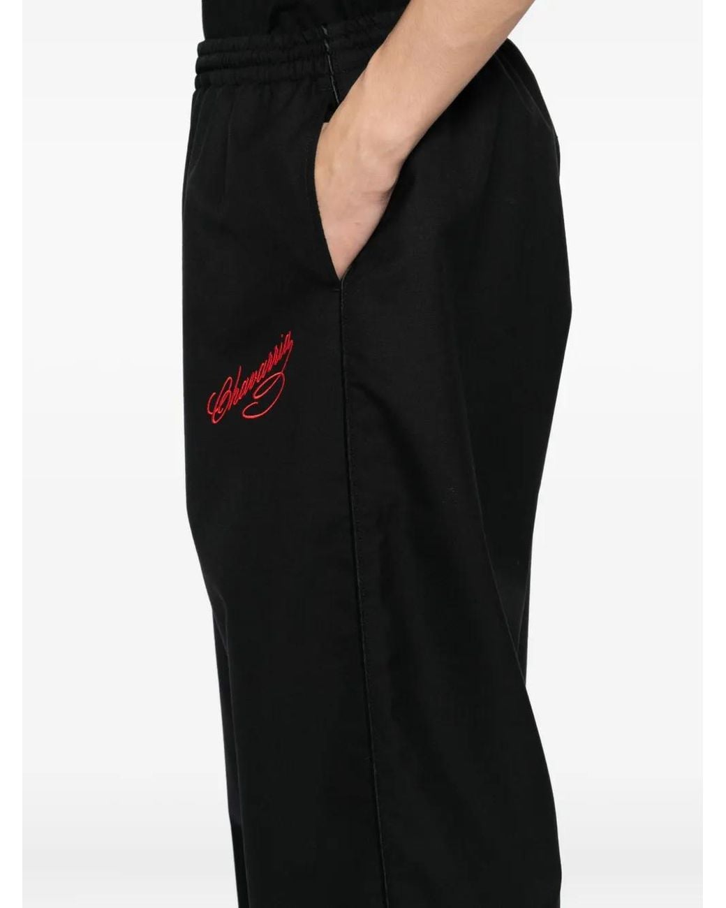 Willy Chavarria Black Rider Trousers for men