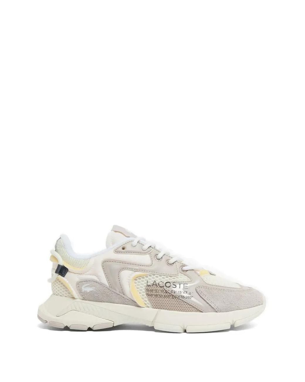 Lacoste White L003 Neo Shot Lace-Up Sneakers for men