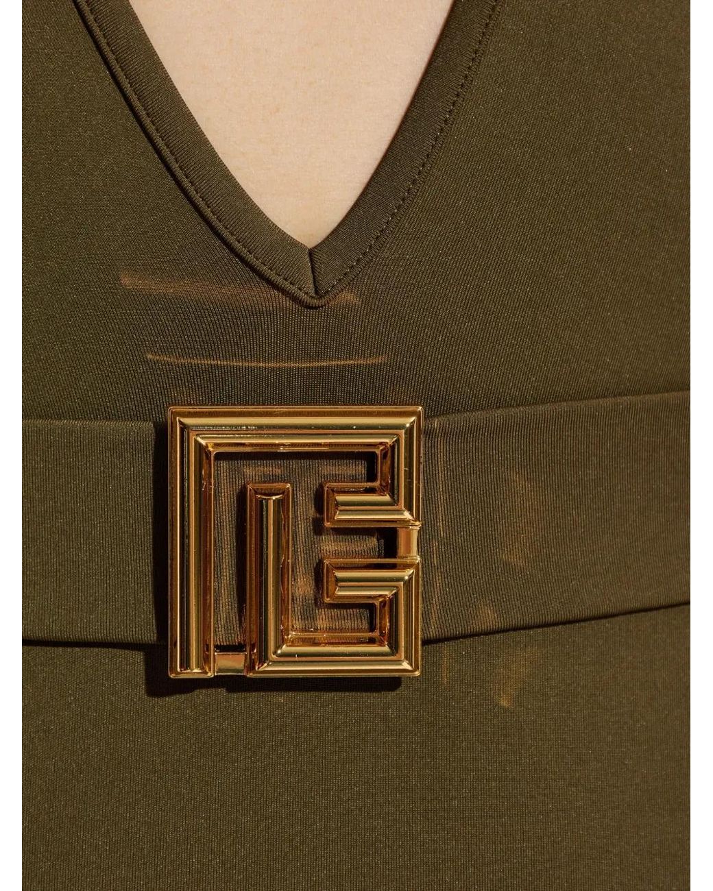 Balmain Badpak Met Logo in het Green