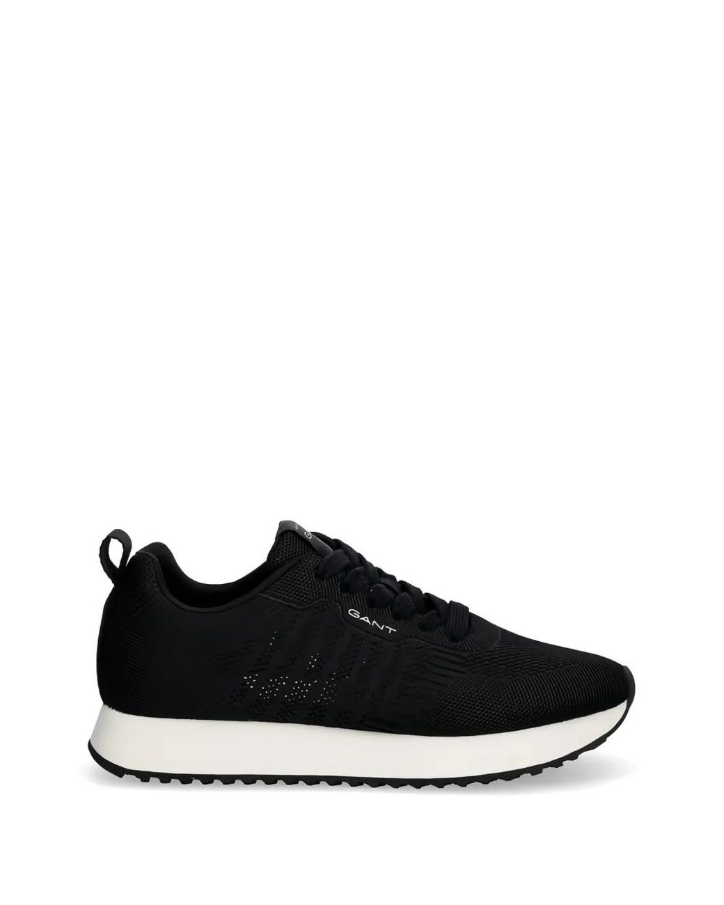 Gant Black Lace-Up Knit Sneakers