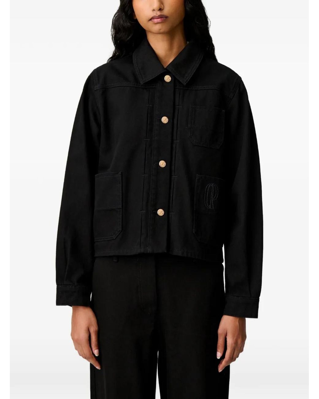 Claudie Pierlot Black Veste En Jean