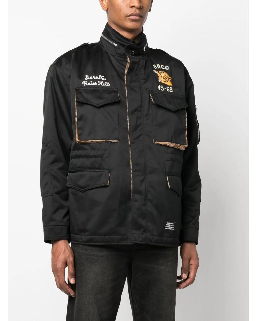 Neighborhood Black M-65 Padded Jacket for men
